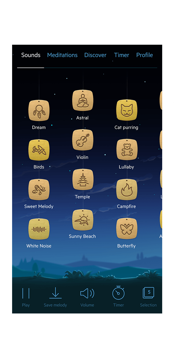 Our wellness apps: sleep, yoga and meditation at the touch of a screen.